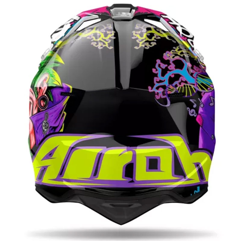 Casca motocross Airoh Wraaap Music multicolora