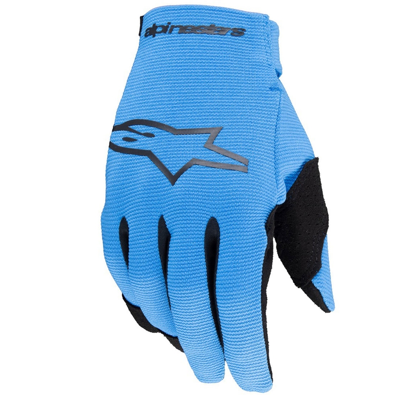 Mănuși de motocicletă copii Alpinestars Radar albastru deschis-negru