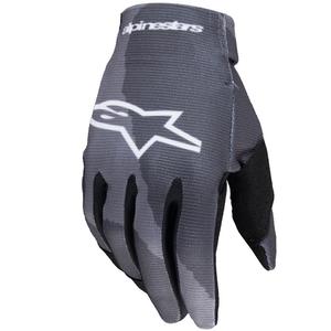 Mănuși moto pentru copii Alpinestars Radar camo gri-negru