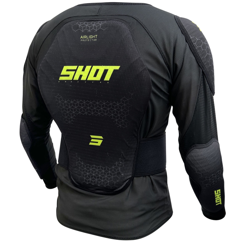 Protector de corp Shot Airlight negru-galben fluo