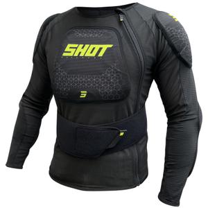 Protector de corp Shot Airlight negru-galben fluo