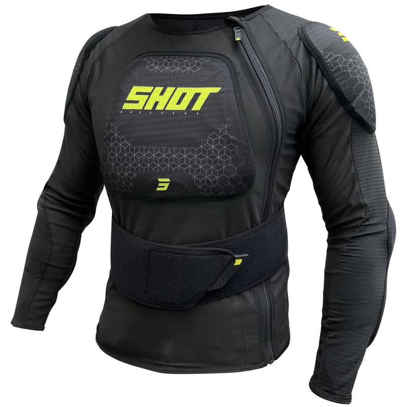 Protector de corp Shot Airlight negru-galben fluo