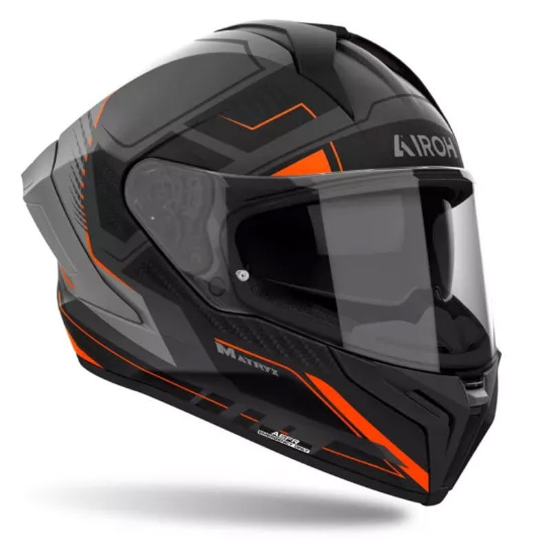 Casca integrală pentru motociclete Airoh MATRYX Rocket portocaliu mat