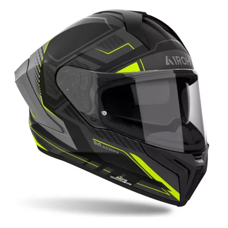 Cască integrală pentru motocicletă Airoh MATRYX Rocket galben mat