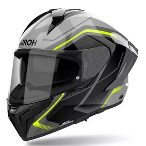 Casca integrala pentru motociclete Airoh MATRYX Wide negru-gri-galben