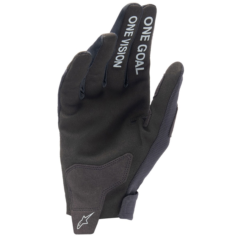 Mănuși de motocross Alpinestars Radar pentru copii, negru-argintiu