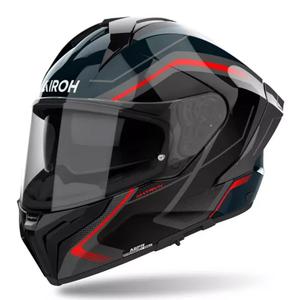 Cască de motocicletă integrală Airoh MATRYX Wide negru-gri-roșu