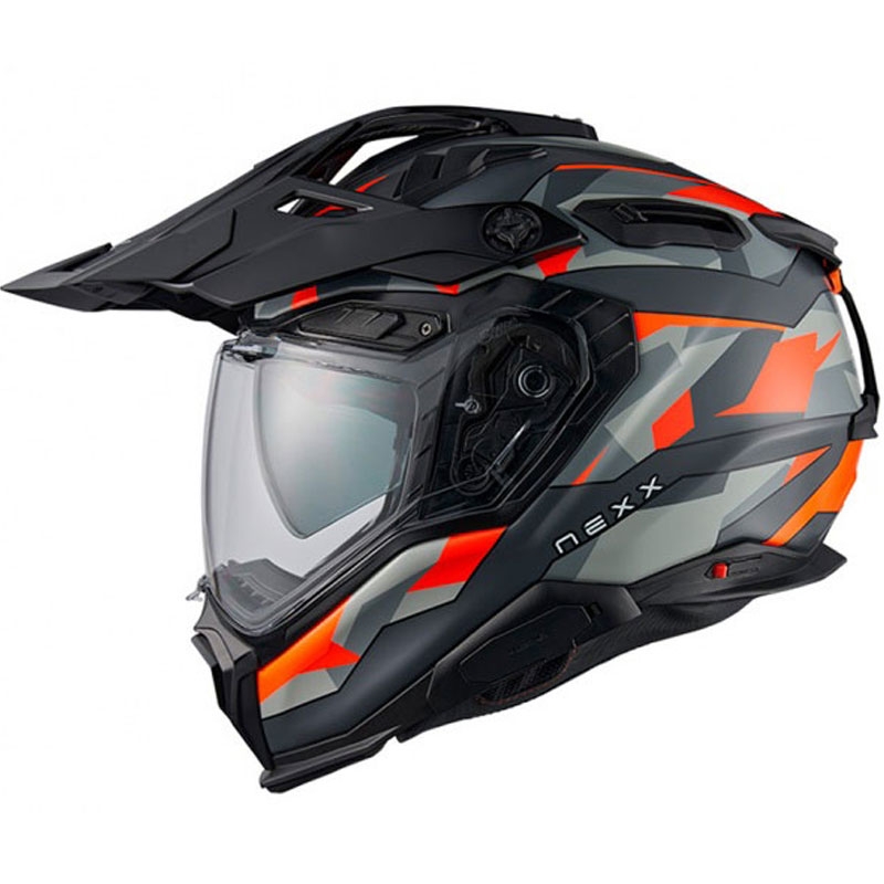 Casca enduro Nexx X.WED3 Trailmania portocaliu-gri lichidare