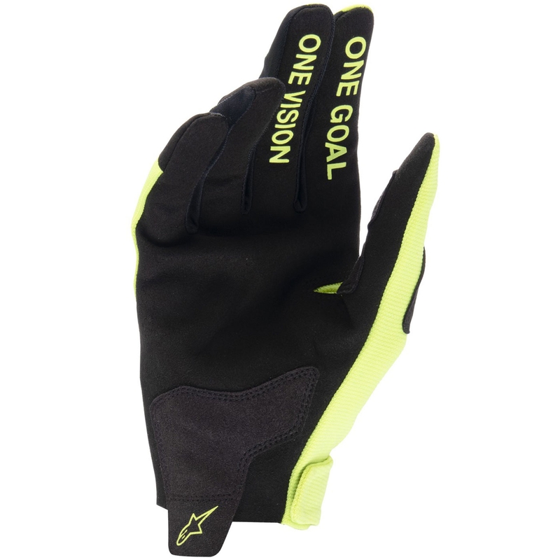 Mănuși motocross Alpinestars Radar pentru copii galben-negru fluo