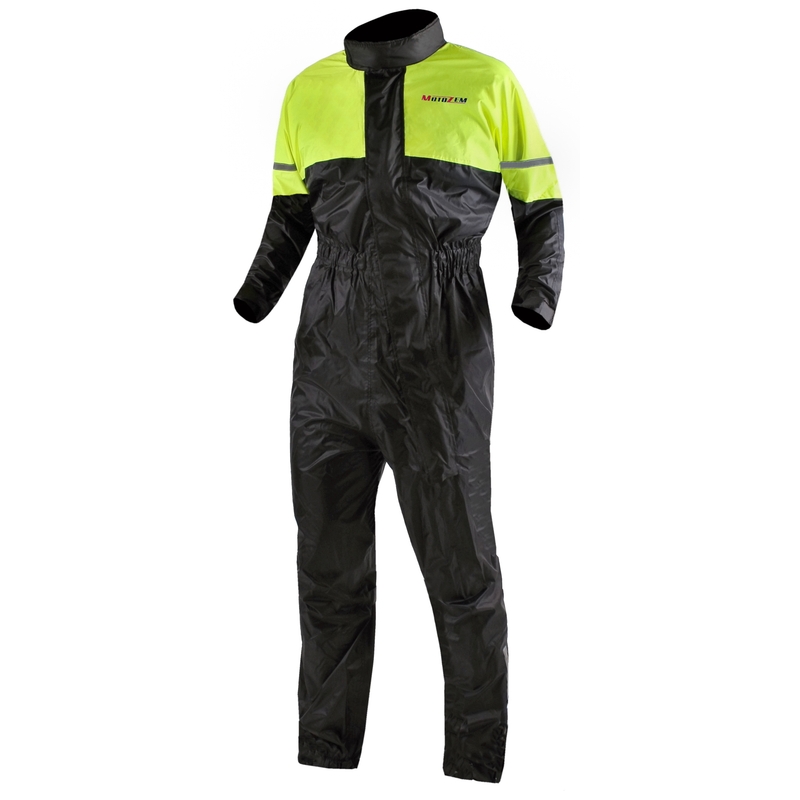 Motozem negru-fluo galben costum de ploaie lichidare