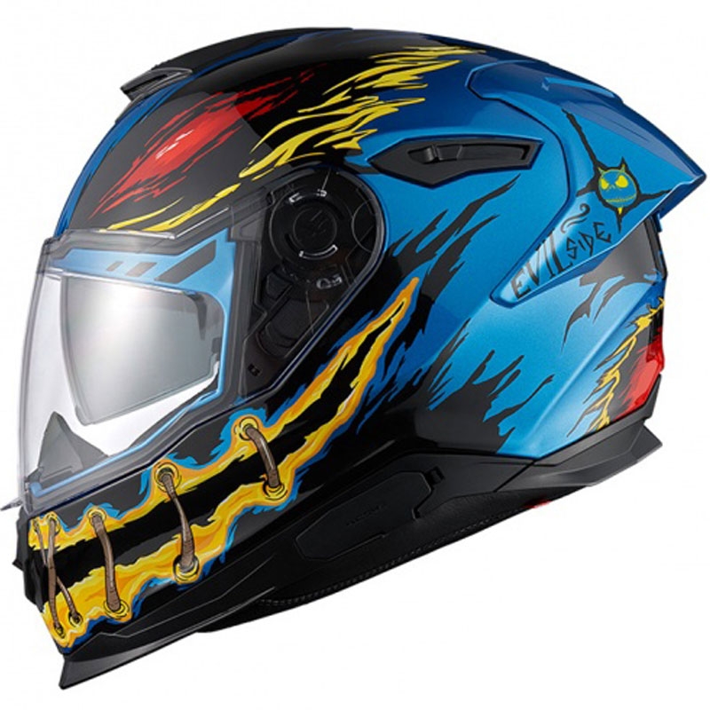 Casca moto integrala Nexx Y.100R Night Rider albastra lichidare