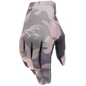 Mănuși Motocross Alpinestars Radar pentru copii Verde Camo-Maro