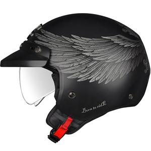 Cască de motocicletă deschisă NEXX Y.10 EAGLE RIDER negru-gri lichidare