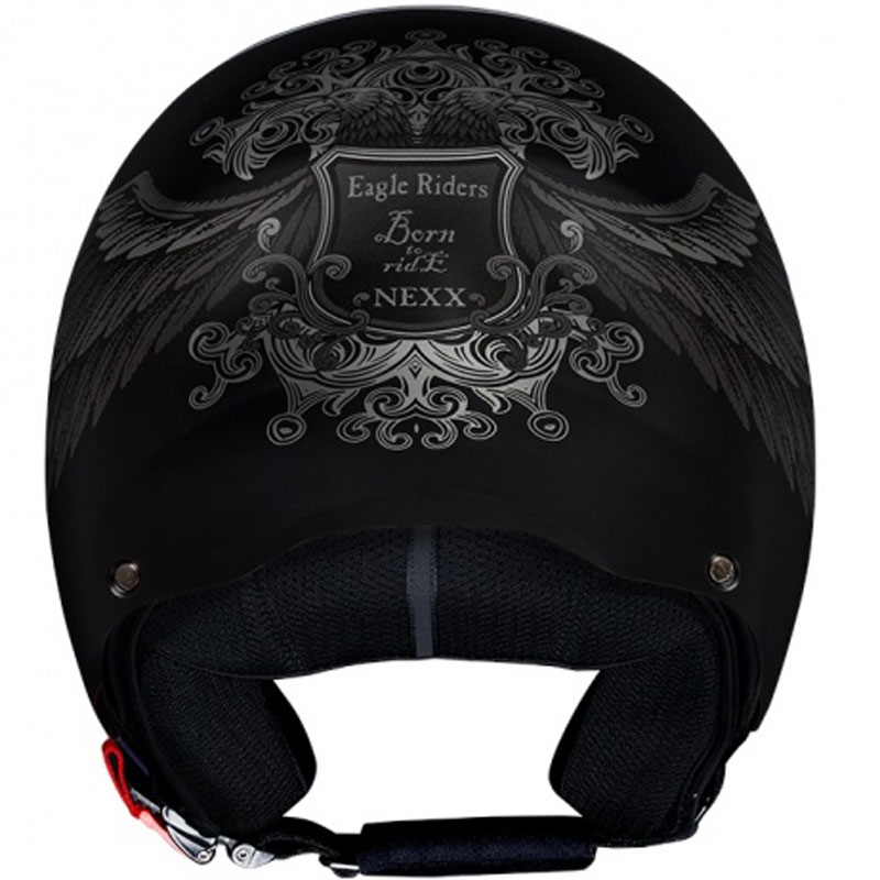 Cască de motocicletă deschisă NEXX Y.10 EAGLE RIDER negru-gri lichidare