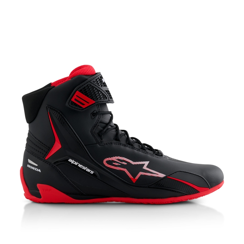Cizme de motocicletă Alpinestars Faster-4 HONDA Collection negru și roșu