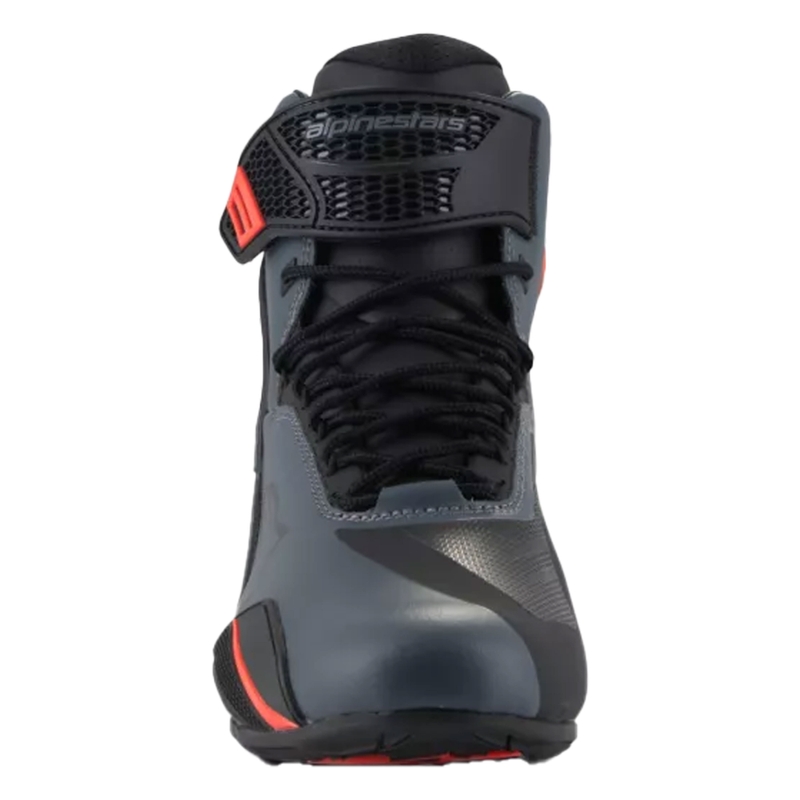 Cizme moto Alpinestars Faster-4 negru-gri-rosu fluo