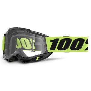 Ochelari de motocross 100% ACCURI 2 galbeni cu plexiglas transparent