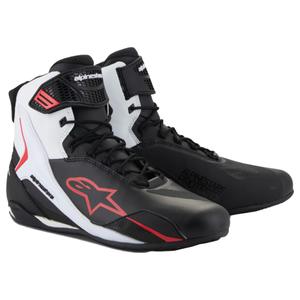 Cizme moto Alpinestars Faster-4 negru-alb-rosu