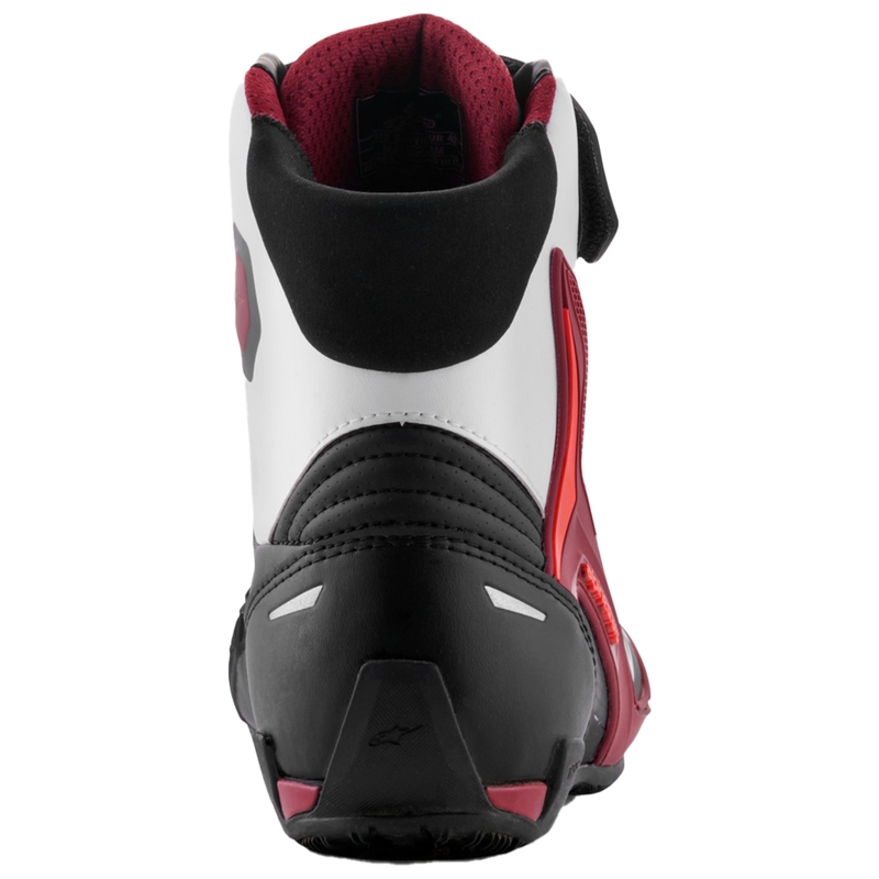 Cizme moto Alpinestars Faster-4 negru-alb-rosu inchis