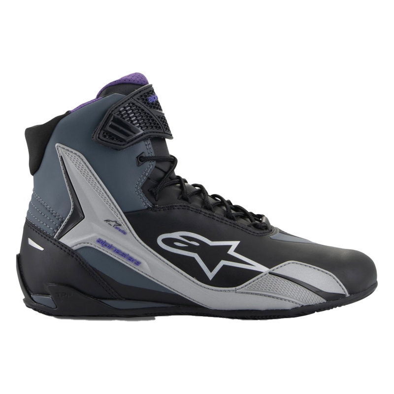 Ghete moto dama Alpinestars Stella Faster-4 negru-gri-violet