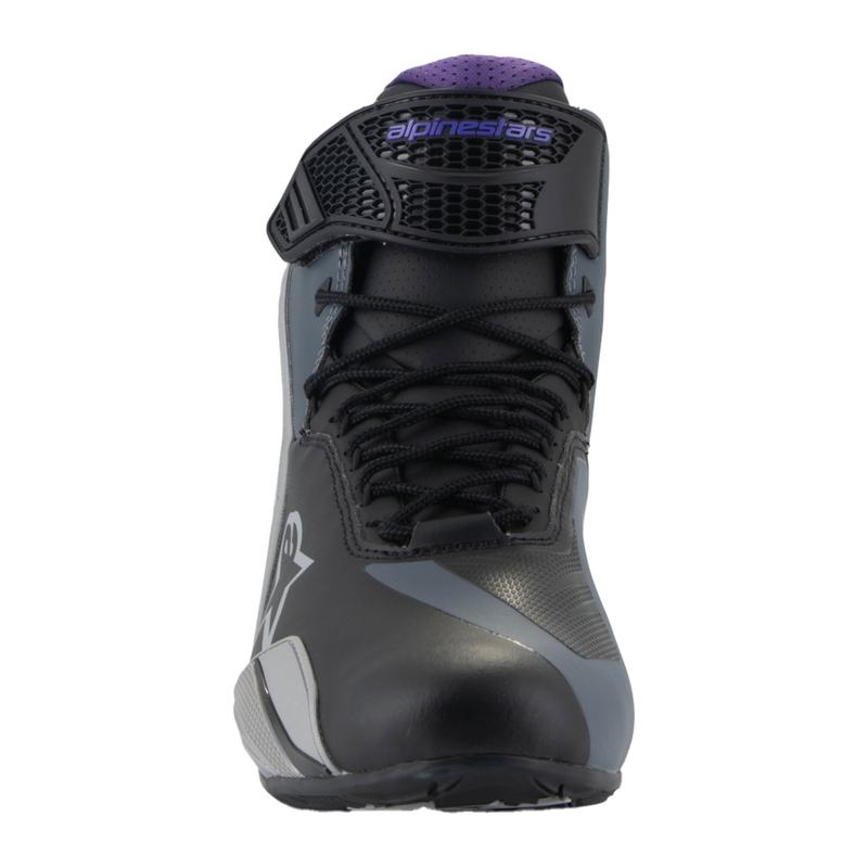 Ghete moto dama Alpinestars Stella Faster-4 negru-gri-violet
