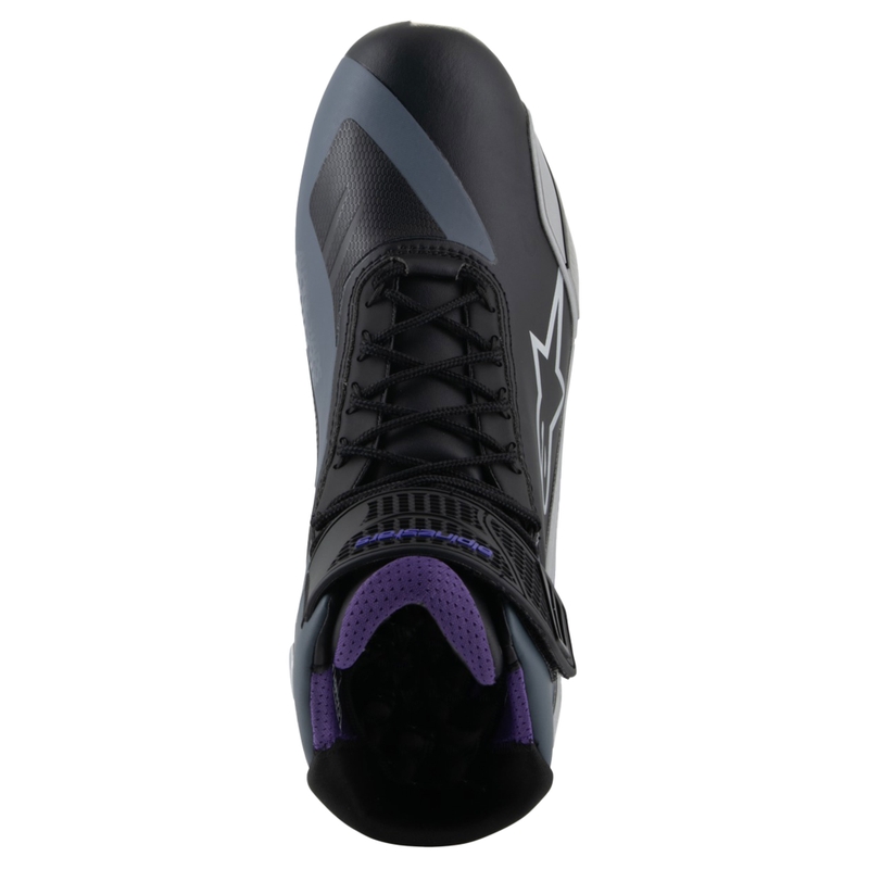 Ghete moto dama Alpinestars Stella Faster-4 negru-gri-violet