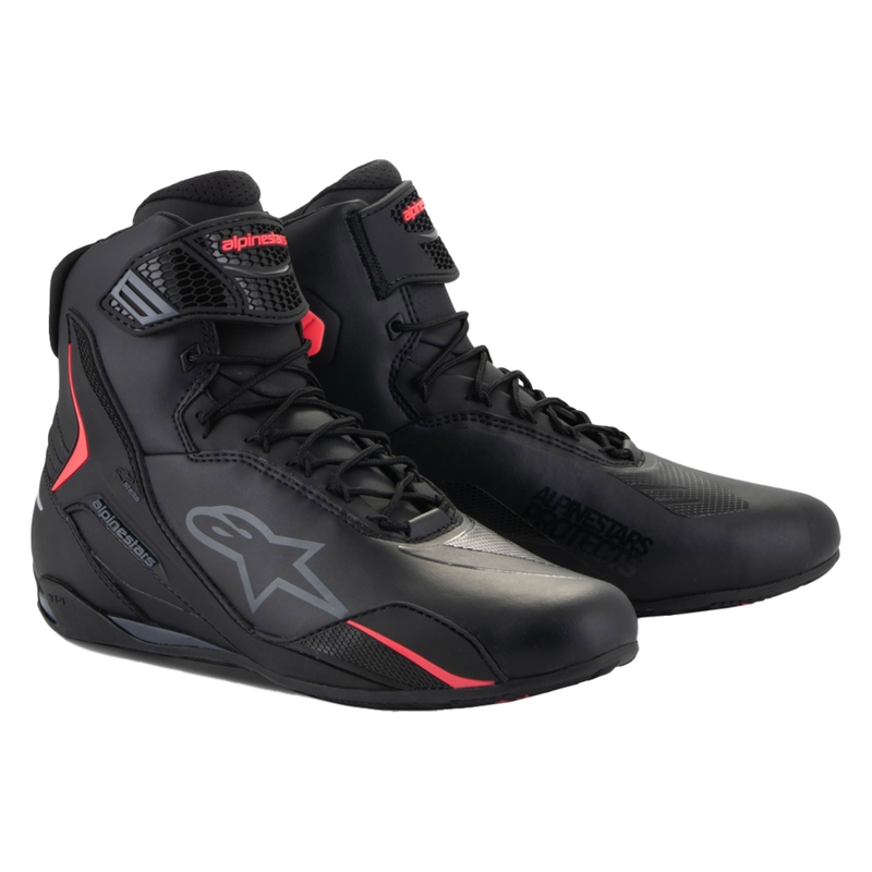 Cizme moto dama Alpinestars Stella Faster-4 negru-roz