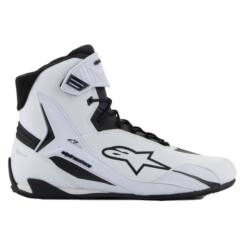 Ghete moto dama Alpinestars Stella Faster-4 alb-negru