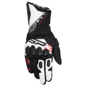 Manusi moto Alpinestars SP-3 negru-alb-rosu fluo