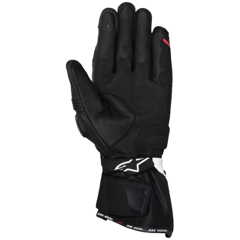 Manusi moto Alpinestars SP-3 negru-alb-rosu fluo