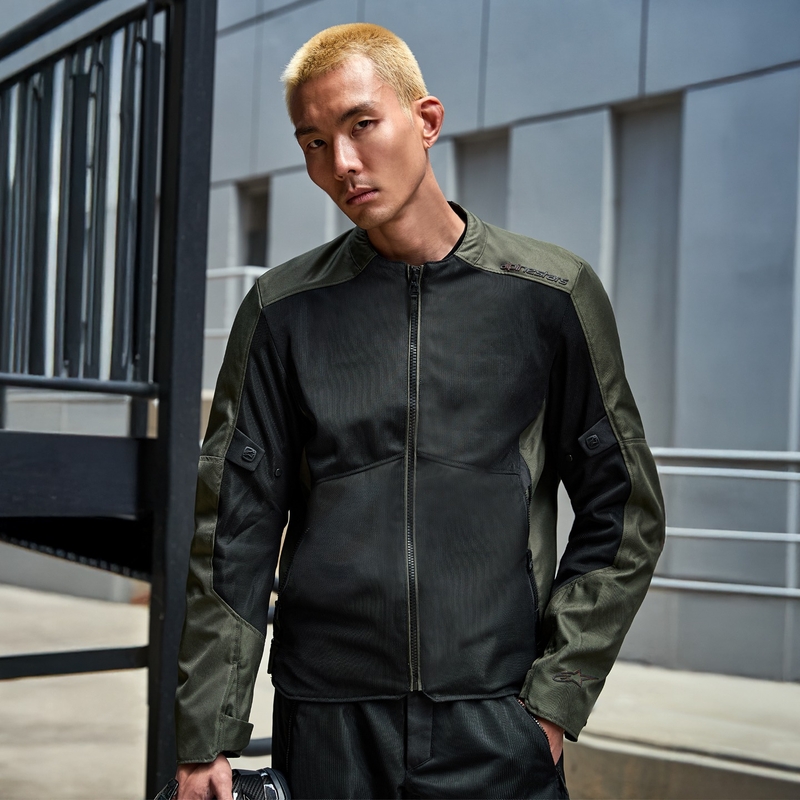 Geacă moto Alpinestars C-1 Air negru-kaki