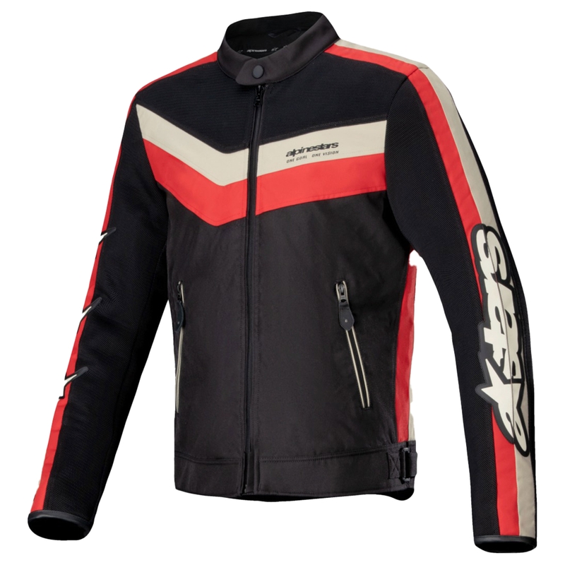 Jacheta moto Alpinestars T-Dyno Air negru-rosu-bej