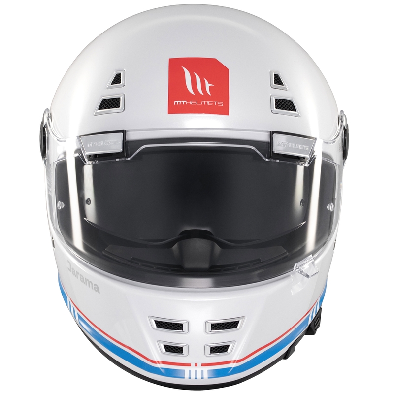 Casca moto integrala MT Jarama SV alb lucios