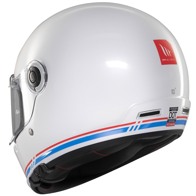 Casca moto integrala MT Jarama SV alb lucios