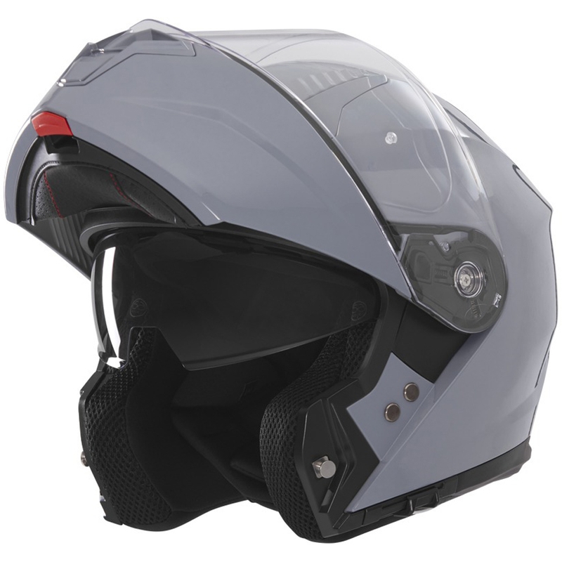 Cască de motocicletă rabatabilă NOX N968 gri