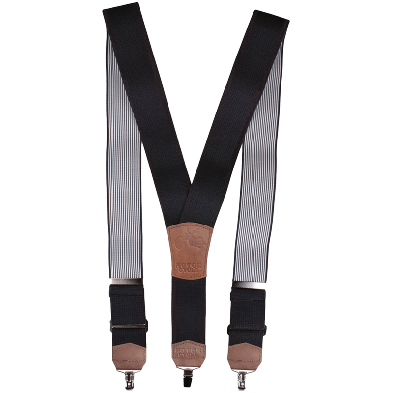 Kšandy s motivem Motorcycle bez nýtů černé