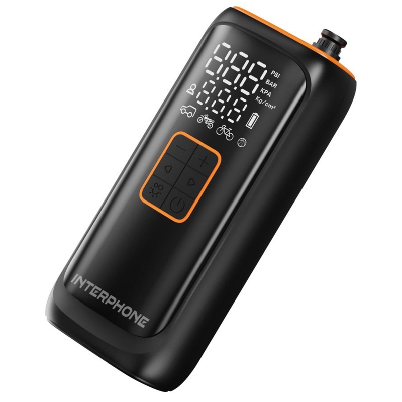 Compresor baterie inteligent Interphone negru