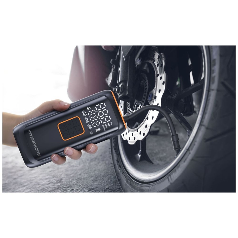 Compresor baterie inteligent Interphone negru