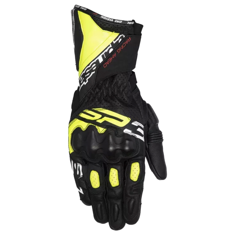 Mănuși moto Alpinestars SP-3 negru-galben fluo-alb