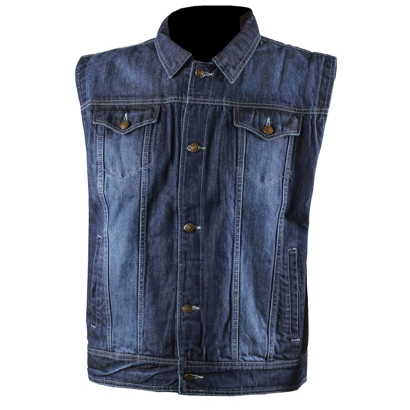 Vesta din denim denim lichidare