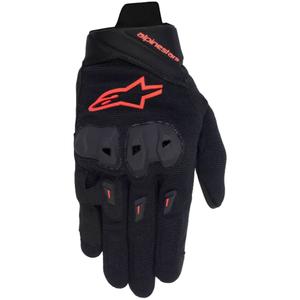 Mănuși de motocicletă Alpinestars Stella SP X 1 pentru femei Negru-Roșu Fluo