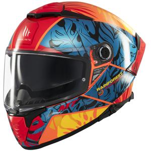 Casca integrala pentru motocicleta MT Thunder 4 SV Rainforest albastru-portocaliu