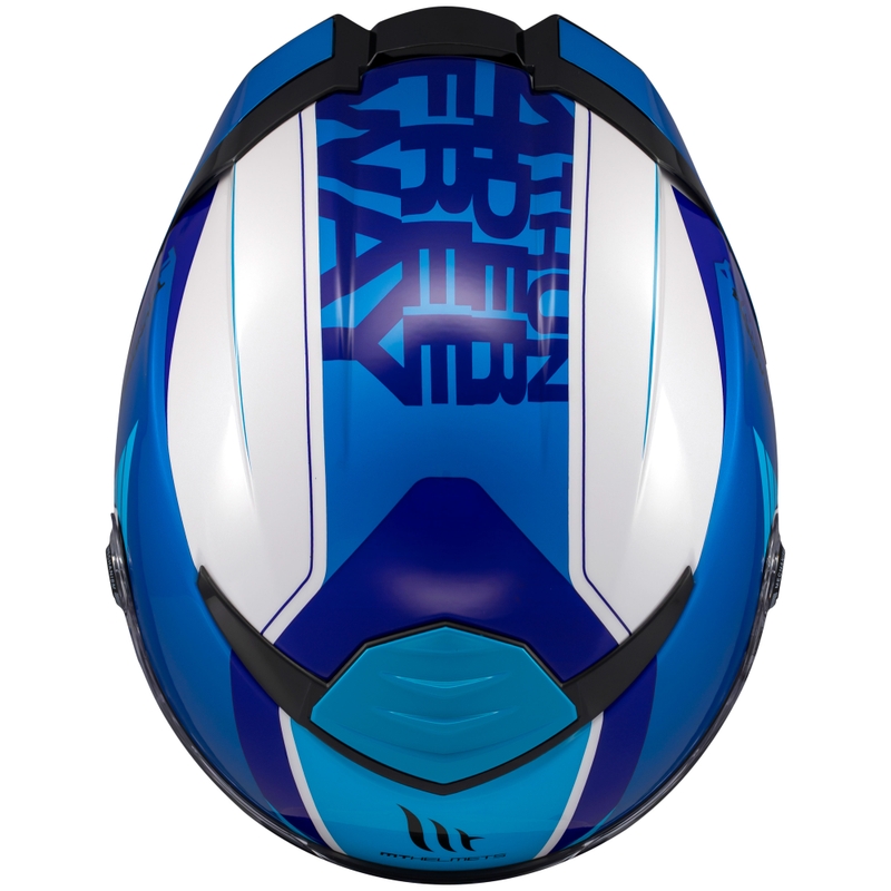 Casca integrala pentru motocicleta MT Thunder 4 SV Freeway albastru-gri-negru