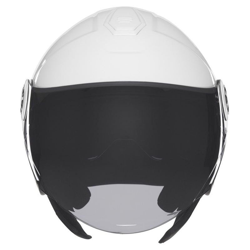 Casca de motociclete deschisa NOX N182 alba