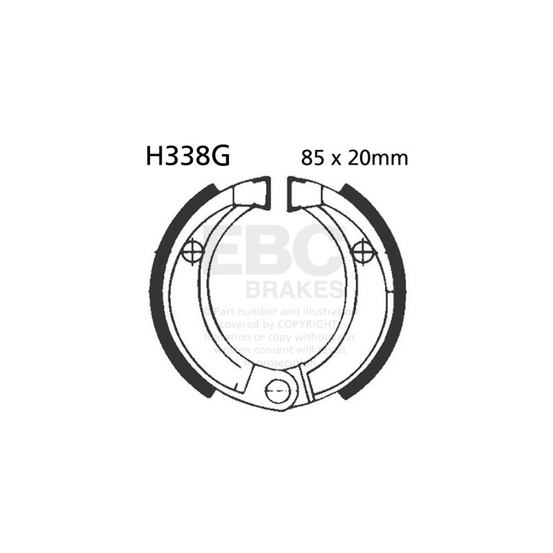 Brake shoe set EBC canelati nu contin arcurile