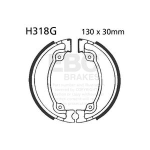 Brake shoe set EBC H318G canelati inclusiv arcurile