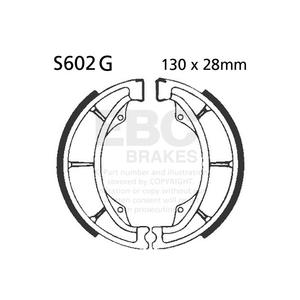 Brake shoe set EBC S602G canelati inclusiv arcurile