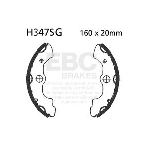 Brake shoe set EBC H347SG canelati inclusiv arcurile