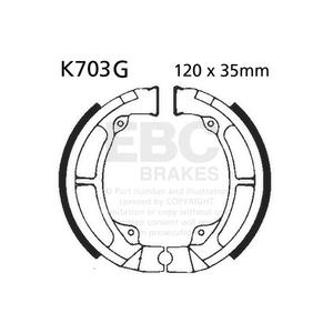 Brake shoe set EBC K703G canelati inclusiv arcurile