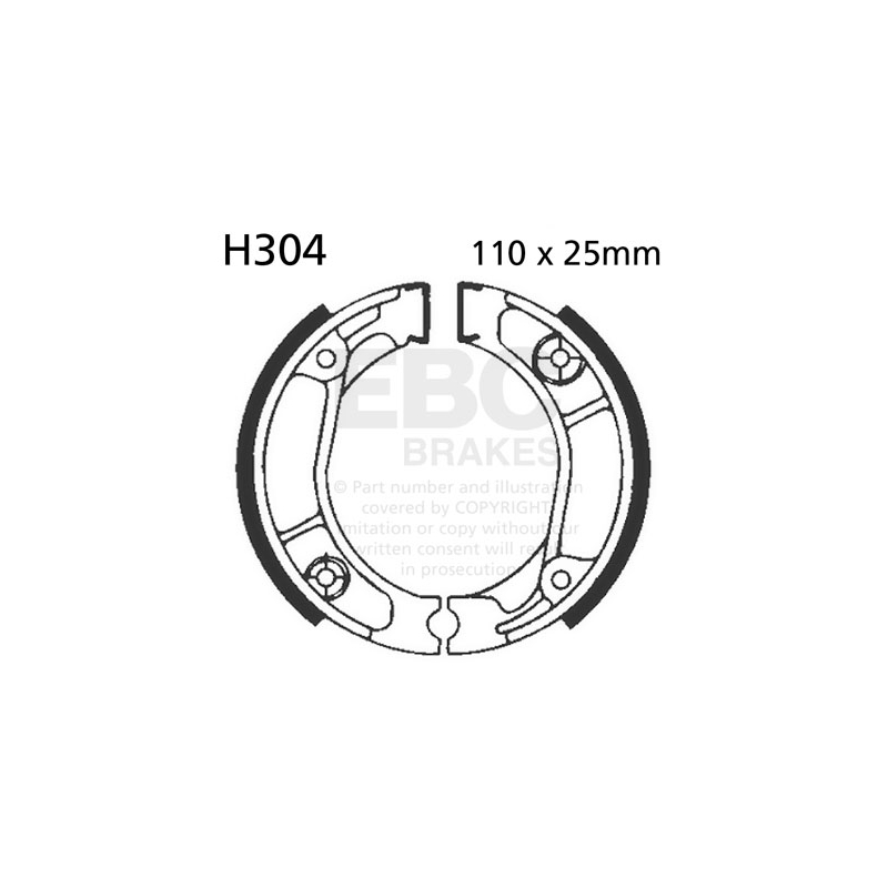 Brake shoe set EBC inclusiv arcurile